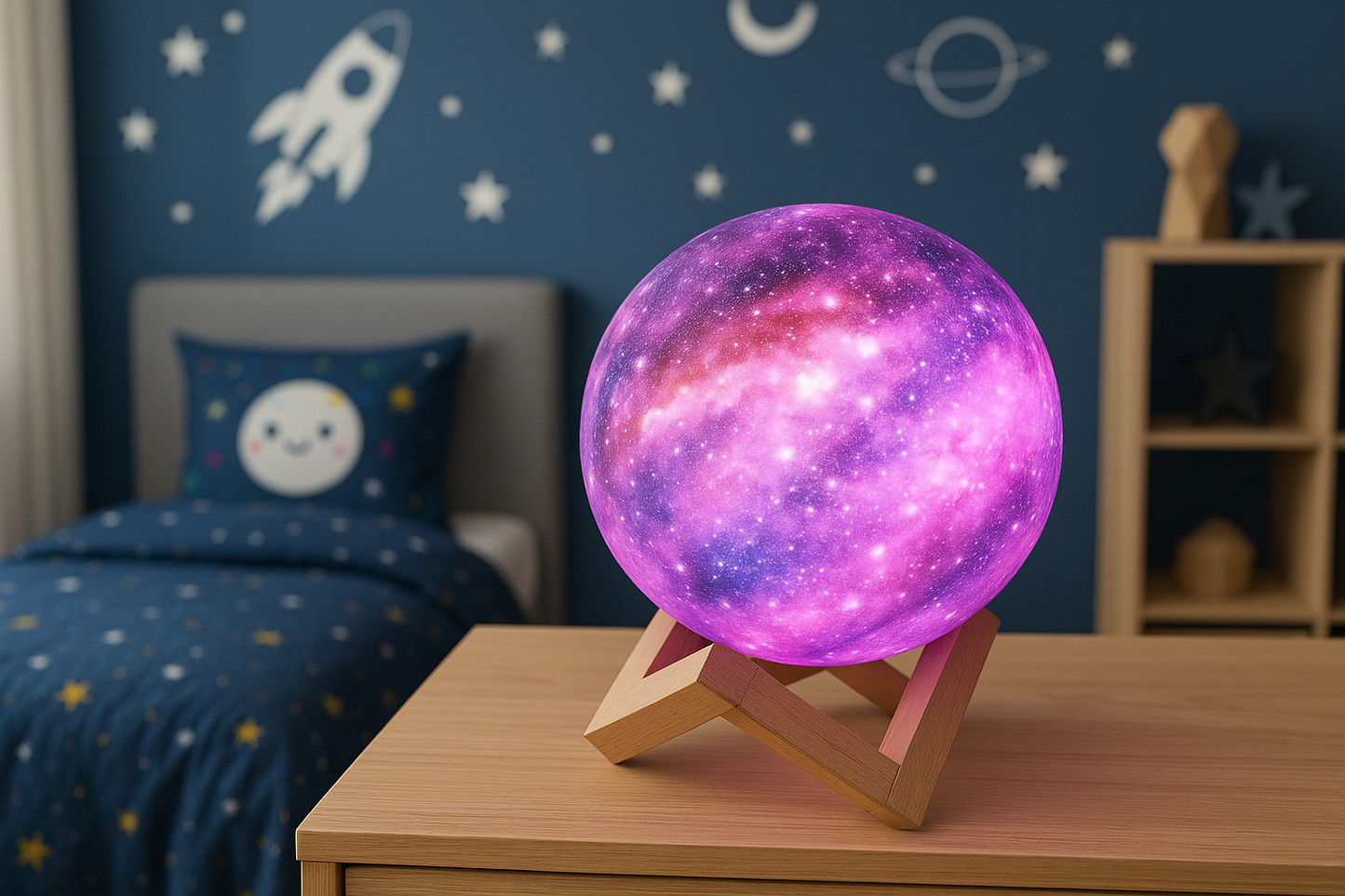 3D Mėnulio/Galaktikos lempa "Paukščių takas"