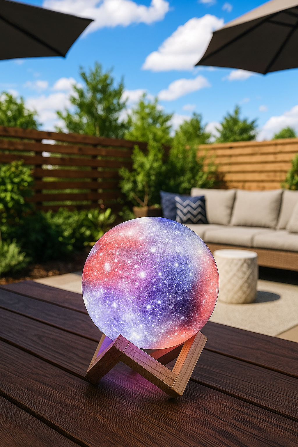 3D Mėnulio/Galaktikos lempa "Paukščių takas"
