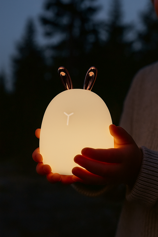 LED naktinis šviestuvas su lietimui jautriu silikonu "Šviesiukas"